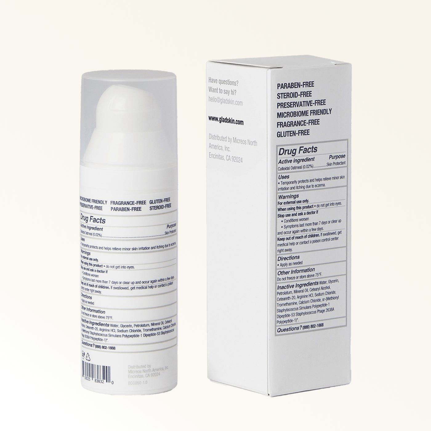 Eczema Cream + Face Wash Set Gladskin